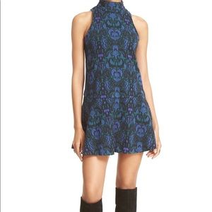 Free People Amelia Boho Knit Mini Dress